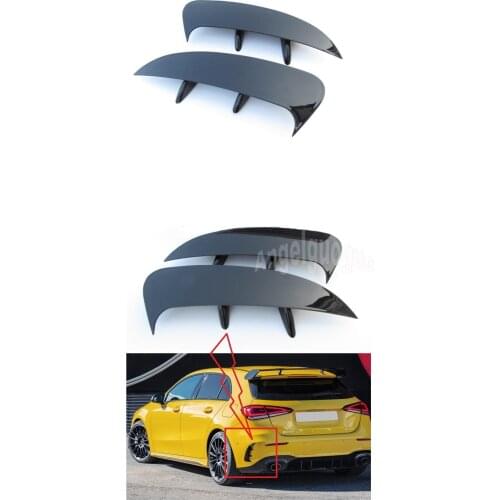 Car Accessories For Mercedes Benz A Class W177 2019 2020 Sports ABS Rear Side Molding Decorative Strips Trim Sticker