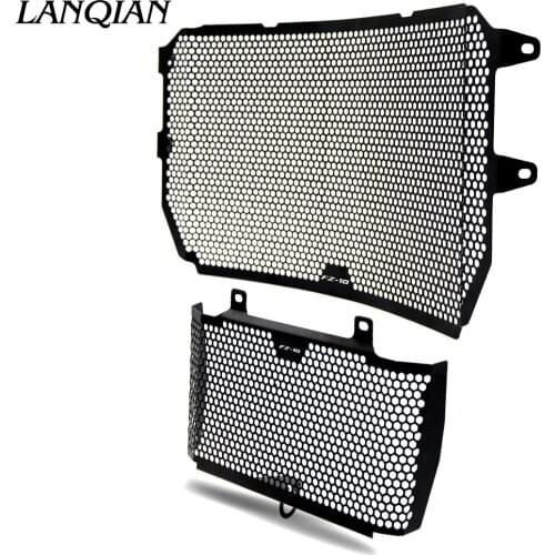 Black Motorcycle Accessories Radiator Guard Protector Grille Grill Cover For YAMAHA MT10 MT 10 FZ10 FZ 10 2016-2017