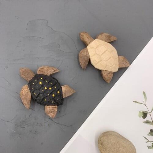 Wooden Turtle Fridge Magnet Refrigerator-Paste Stick Decoraton