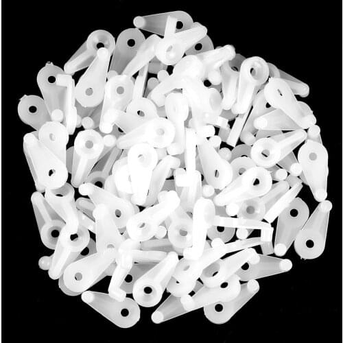 100 Glass Panel Retainer Clip Clear Mirror Holder Plastic Clamp Home Anti Vibration Fastener Hardware for Cabinet Door Furniture