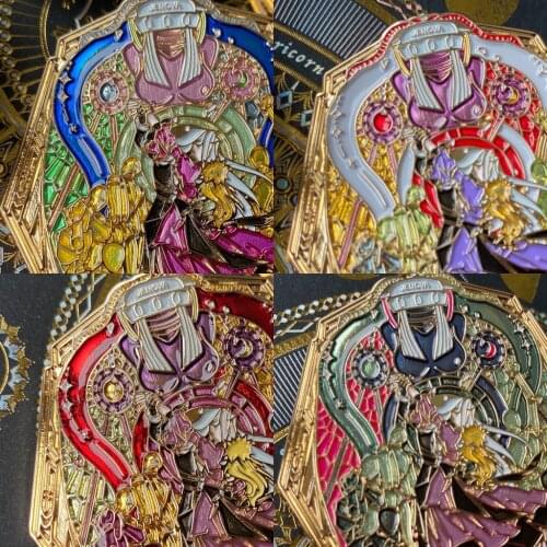 Game FF7 Final Fantasy VII Sephiroth Cloud Strife Metal Badge Button Brooch Pins Collection Creative Medal Pendant Souvenir Toy