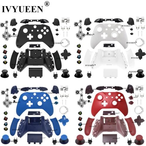 IVYUEEN for Xbox One S X Controller Replacement Housing Shell Case Faceplate Dpad RB LB RT LT Triggers Bumpers Button Mod Kit
