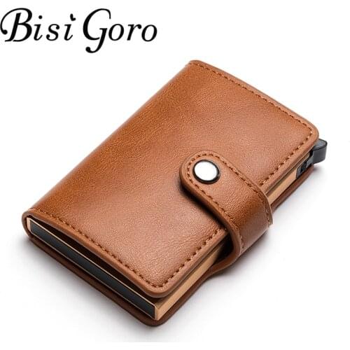 Bisi Goro Small Purse Rfid Card Holder Wallets Men And Women Pu Leather Slim Mini Wallet Small Money Bag Id Holder