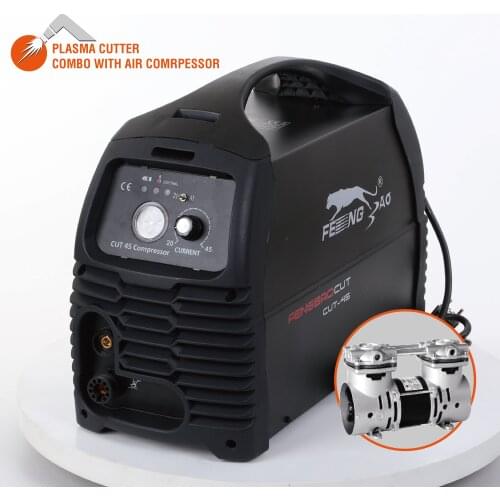 Portable inbuilt air compressor pump 40amp plasma cutter made in china (CUT-45)