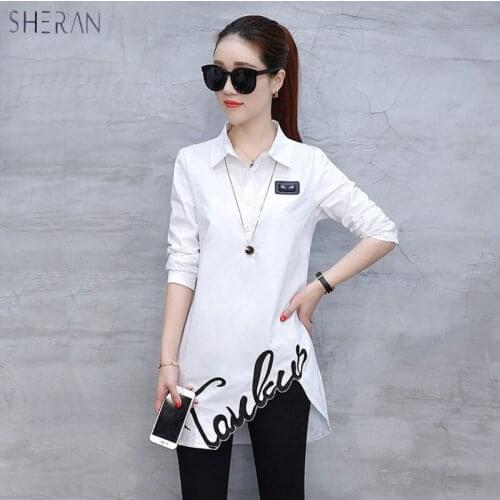SHERAN Women's Shirts With Embroidery