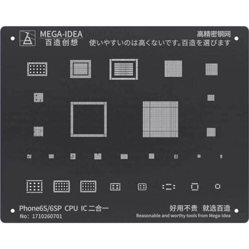 Hhigh Quality MEGA IDEA Bga Reballing Stencil For Iphone 7 7PLUS 8 8PLUS X XS XR XSMAX 11 11PRO PROMAX