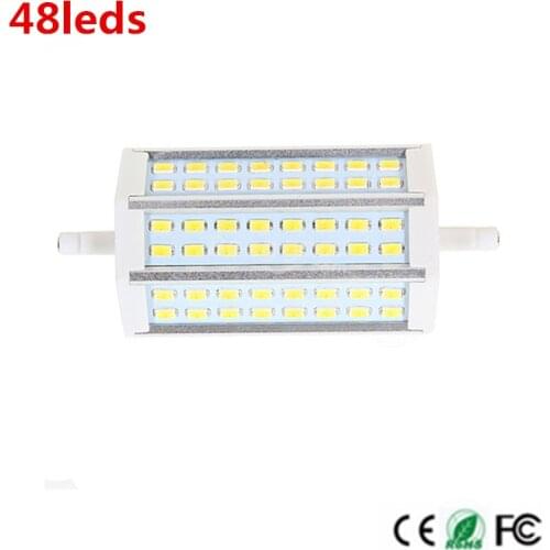1PCS High power Dimmable R7S led SMD5730 10W 118mm J118 LED bulb light lamp AC85-265V replace halogen floodlight