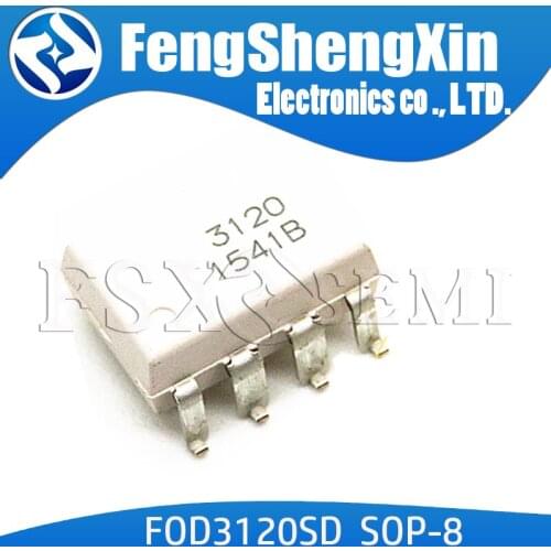 10pcs/lot 100% New original FOD3120SD 3120 SOP-8 PHOTOCOUPLER