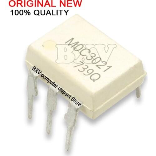 10PCS MOC3021 DIP6 DIP photocoupler new and original