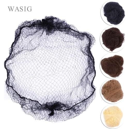 100PCS Top Quality Nylon Hair Net Star Dance Recital Buns / Hair Extension Weaving Cap Brown Hairnets