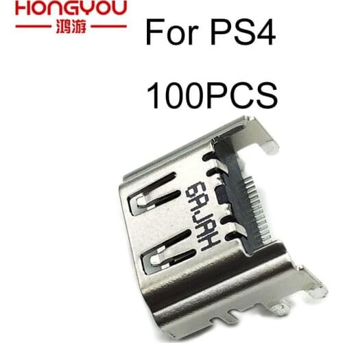 100PCS Replacement V2 Version HDMI-compatible Interface Connector For Sony Playstation 4 PS4 HDMI-compatible Port Socket