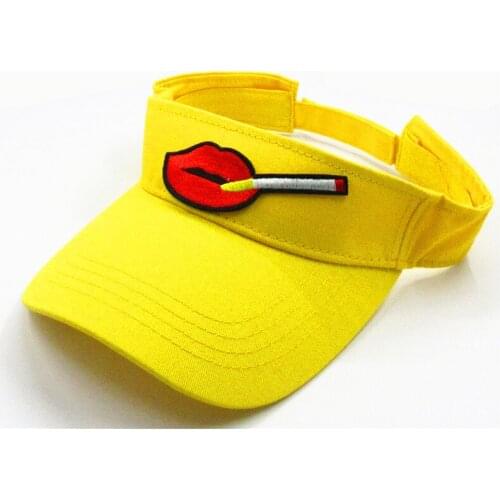 2020 Cotton Lip Embroidery Visors Baseball Cap Adjustable Snapback Cap for Men and Women 01