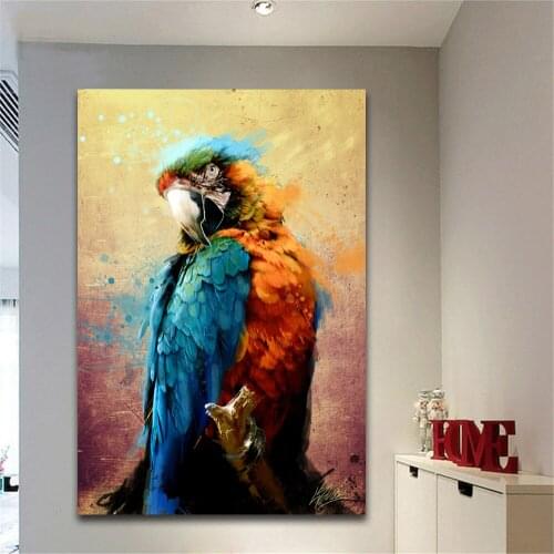 No Frame Animals Abstract Painting Wall Art Canvas Modern Animal Picture Painting Poster For Living Room Home Decoration