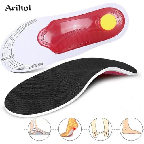 Arihol Arch Support Insole for Flat Feet Men Women Orthopedic Shoe Pad O/X Leg Correction Foot Pain Relief Inner Sole for Shoes