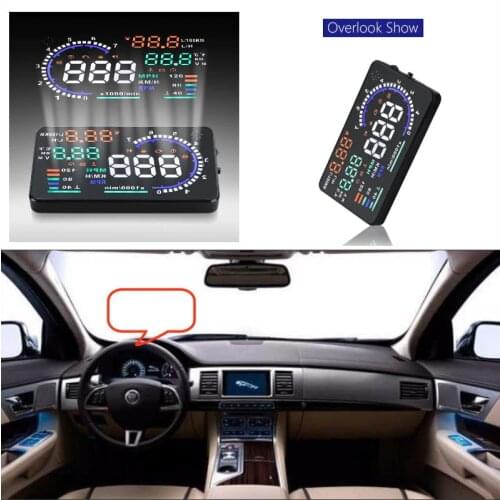 Car HUD Head Up Display For Jaguar F-Type/S-Type/X-Type/XF/XFR/XJ/XK Car Electronic HUD Display Projector Refkecting Windshield