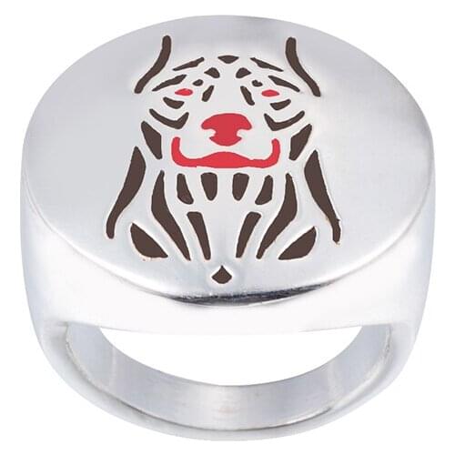 Beauceron with color selection enamel ring gift for dog lovers and owners -Pet Jewelry -best friend jewelry