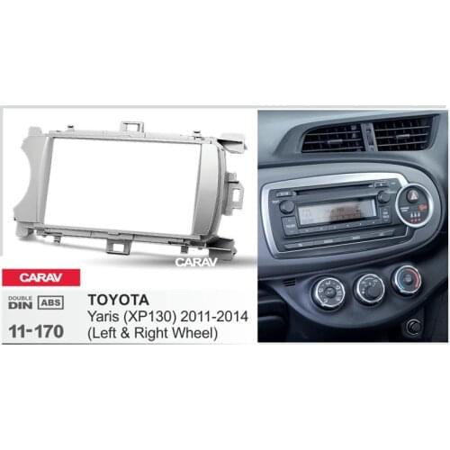 CARAV 11-170 Top Quality Radio Fascia for TOYOTA Yaris Universal Stereo Fascia Dash CD Trim Installation Kit