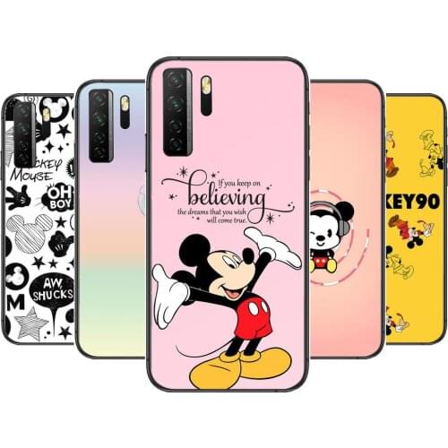 Different Mickey Mouse Black Soft Cover The Pooh For Huawei Nova 8 7 6 SE 5T 7i 5i 5Z 5 4 4E 3 3i 3E 2i Pro Phone Case cases