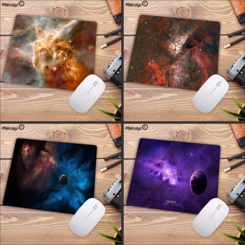 Mairuige Colorful Space Comfort Mouse Mat Soft Gaming Mousepad For Optal Mouse Hot Sale NO OverLock Mouse Pad