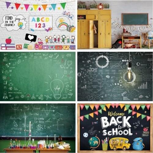 Photocall Back To School Backdrops Blackboard Party Decor Classroom Teaching Aids Photography Background for Photo Studio