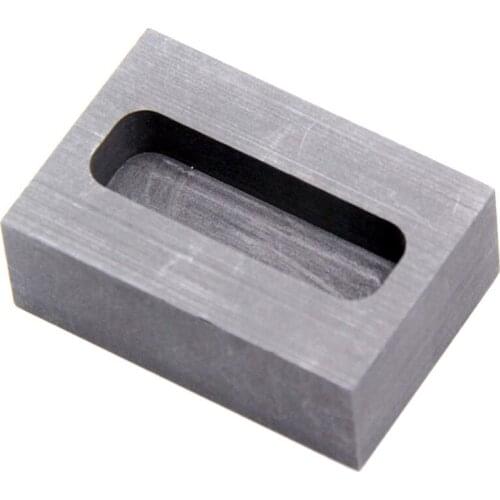 Graphite Ingot Mold, Melting Casting Mould for Gold Silver Metal and Alloy Metals (45X14X10mm-100G Gold)
