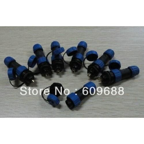 IP68 9 Pins Aviation Connector,Cable Connector+Rear mount,Plug and socket