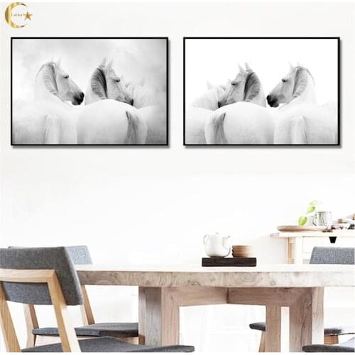 Horse Animal Canvas Painting Galloping Horse Posters and Prints Nordic Decor Wall Art Pictures Kitchen Home Decoration