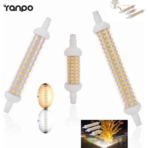 Mini R7s Led Flood Light Ceramics 10W 15W 20W Lamps 220V J78 J118 J135 Corn Lightings Replace Halogen Lamp R7s 2835 SMD 78mm