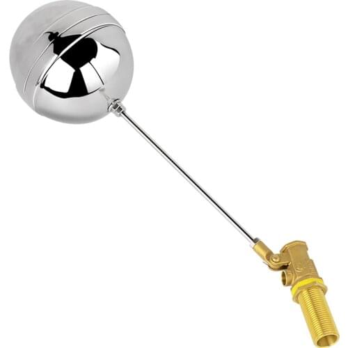 DN15 Water Tank Float Valve preservative stainless steel 304 ball float valve Lengthen brass float valve