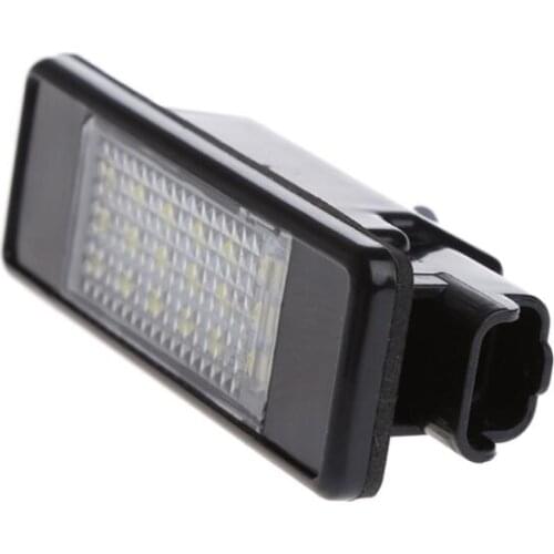 18 LED License Plate Light Lamp For Peugeot 207 307 308 Citroen Berlingo 2004-2009 C3 C4 C5 C6 5D 2pcs