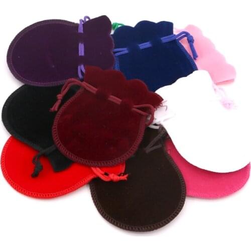 Velvet bags jewellery pouches 50pcs/lot 7*9cm small drawstring bags for jewelry necklace earrings rings packaging display