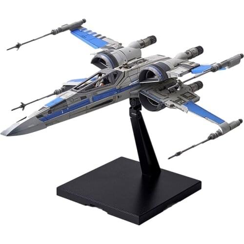 17.3CM Bandai Star Wars Spaceship 1/72 BLUE X-Wing Starfighter Fighter Assembled Model Kids Toys