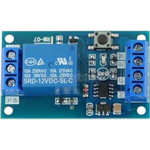 DC 12V Bond Bistable Relay Module Car Modification Switch Start Stop Self-Locking 828 Promotion Board