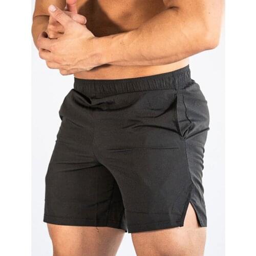 2021 New Men Fitness Bodybuilding Shorts Man Summer Workout Male Breathable Quick Dry Sportswear Jogger Beach Pants