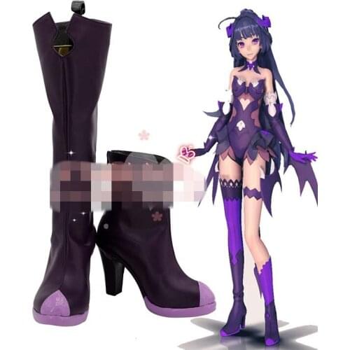 Anime Cosplay Shoe 2020 Honkai Impact 3rd Raiden Mei Boots Purple Shoes A