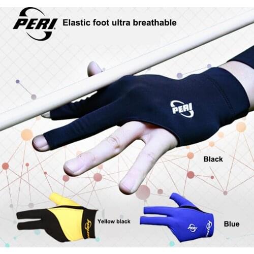 Original PERI Billiard Pool Cue Gloves Left-handed Comfortable Three-finger mitts Non-slip Professiona Blilliards Accessories