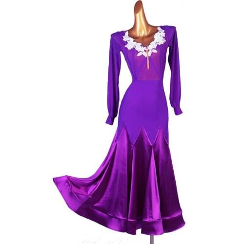 Ballroom Dance Dress Standard Skirt Competition Dress Costumes Performing Dress Customize New Arrival Adult Children Embroidered
