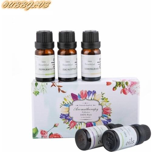 100 % Pure Essential Oil Gift Box Lavender Tea Tree Oil For Aromatherapy Oils Kit For Diffuser Humidifier