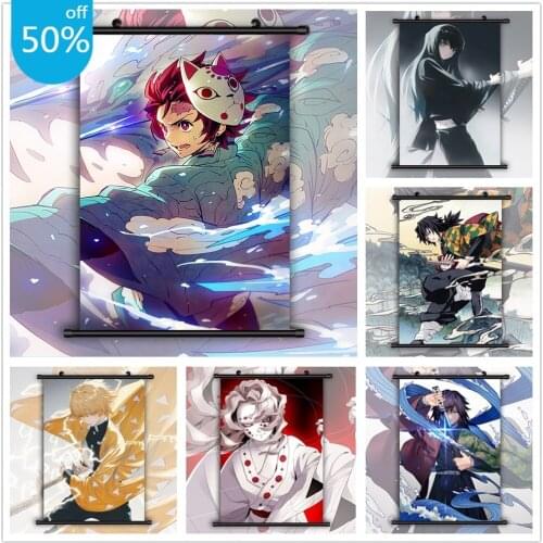 Demon Slayer Kimetsu No Yaiba Anime Posters Canvas Painting Wall Decor Posters Wall Art Picture for Living Room Decor Home Decor