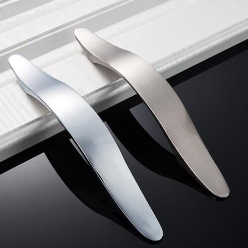 Cabinet Handles Knobs Aluminum Alloy Door Kitchen Knobs Cabinet Pulls Drawer Furniture Handle Hardware 128mm/160mm
