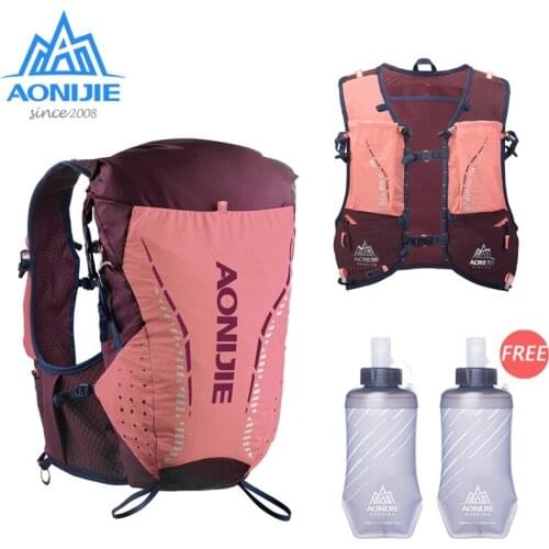 AONIJIE Hydration Backpack 18L Outdoor Running Vest Ultralight Sports Pack Portable Bag Free Soft Water Flask For Camping Hiking