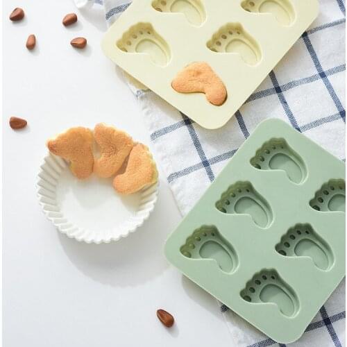 Silicone Cake Mold Small Ankle Shape Baking Mold Baking Tray Handmade Soap Mold