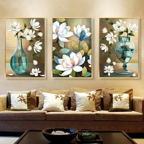 Vintage vase abstract art painting, living room sofa background wall decoration painting, bedroom mural dining room wall paintin