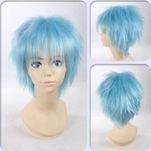 Japan Anime Kuroko Tetsuya Short Wig Kuroko No Basketball Synthetic Hair Cosplay Costume Party Decor Prop for Men Boy 1 pcs