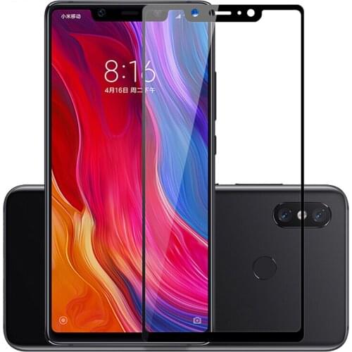 Tempered Glass For Xiaomi mi 8 lite 8pro Mi8 8se full cover screen protector for Xiomi mi 8 light pro protective film on xiami 8