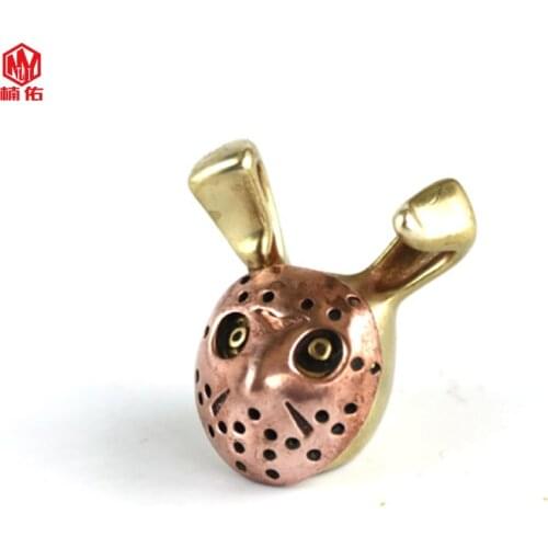1PC EDC Paracord Beads Rabbit Brass Red White Copper Lanyard Pendants Knife Beads Umbrella Rope Cord Necklace Bracelet Beads