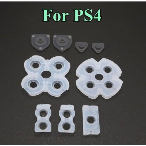 2sets/lot Silicone Button Pads Silicon Rubber Conductive Pads For PS4 Controller Repair Parts
