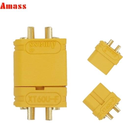 50pair/lot Amass RC Connector XT60U Male Female Bullet Connectors Plugs for RC Lipo Battery FPV Drone airplane car parts 20% off