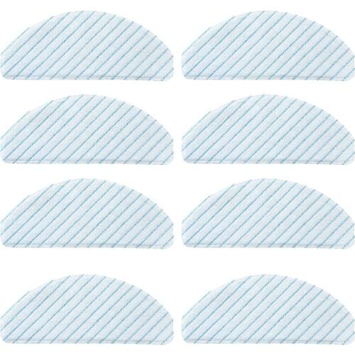 8 Pieces Improved Cleaning Mop Cloth Wipes for Ecovacs Deebot Ozmo T8 Aivi T8 MAX Vacuum Cleaner Parts
