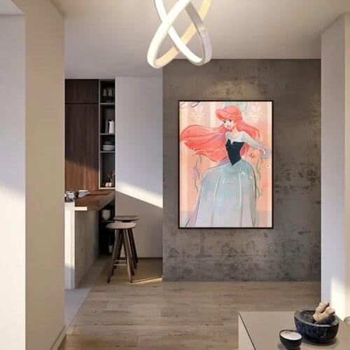 5D DIY Diamond Painting Multi-Princess Art Fresh Style Illustration Round Diamond Embroidery Handmade Crafts Decoration Disney